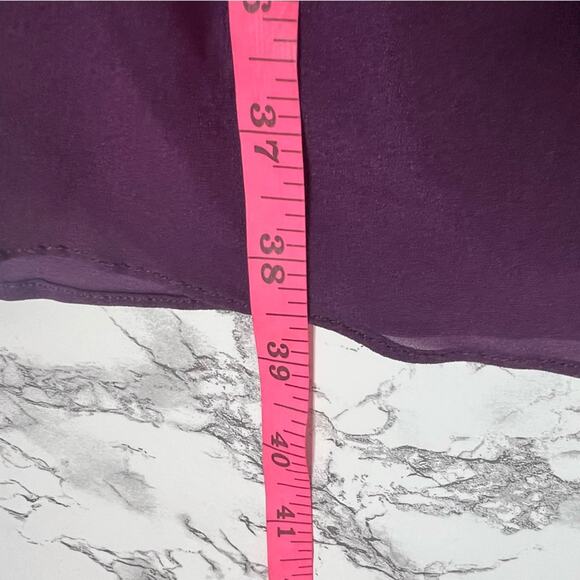Burberry silk babydoll dress purple Sz 38 - Picture 8 of 8